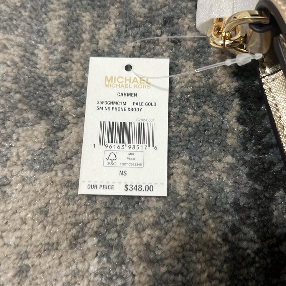 Michael Kors Carmen NS Phone XBody Gold In Tone - Picture 3 of 5